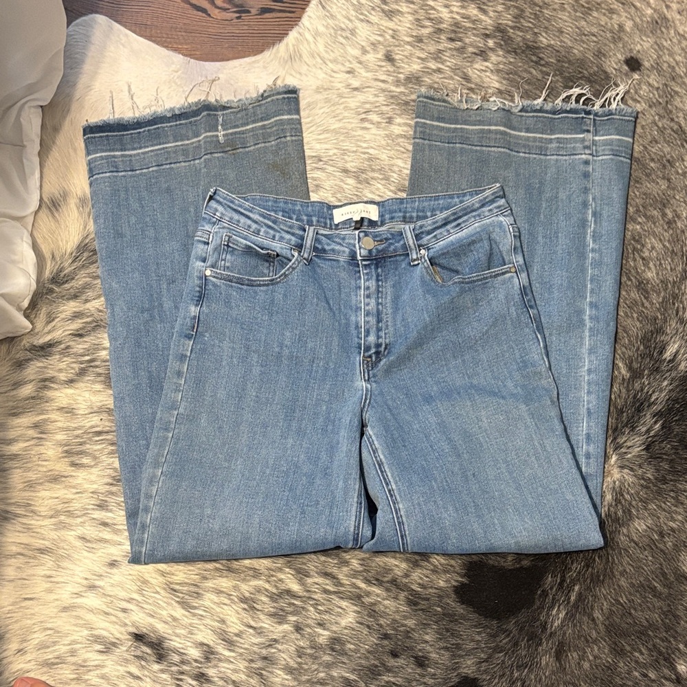 Stylish Light Blue Flare Jeans